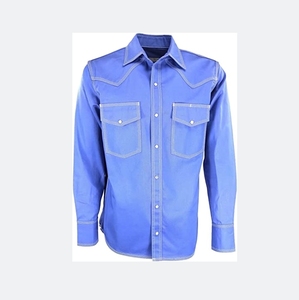 ZX Custom Men's Welding Work Shirts Fr Flame Retardants <strong>100</strong>% <strong>Cotton</strong> Long Sleeve Shirts Frc Fire Resistant Welder <strong>Wear</strong> Clothing - Product Image 6
