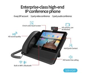 Téléphone IP vidéo intelligent Proolin Factory S09 8 pouces avec système Android, caméra en option, prise en charge OEM, connectivité Wi-Fi - Product Image 5