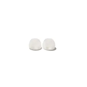 Inner Hole 3.2mm S M L Size Black White Ear Tips Soft Silicone Rubber Ear Plugs Noise Cancelling for Sleep