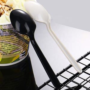 Cuchara desechable de plástico de 130mm, paquete independiente para comida rápida, <span class=keywords><strong>KFC</strong></span>, postre, hielo, sopa en polvo - Product Image 4