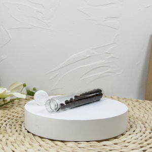 Contenedor de tapón de rosca negro 115mm Tubos de ensayo de plástico prePET transparente para flores - Product Image 4