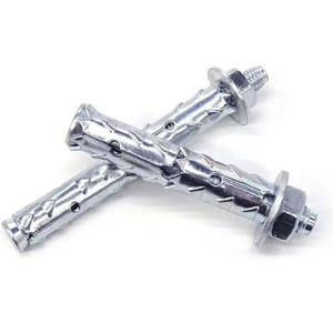 Commercio all'ingrosso zincatura acciaio al carbonio grado 4.8 squame di pesce autobloccante vite di espansione blocco ancoraggi a parete bullone di espansione - Product Image 1