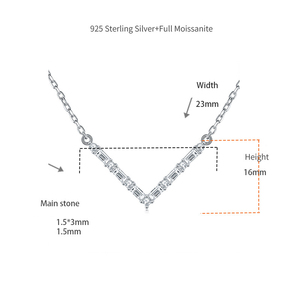 เครื่องประดับมอเตอร์ไซค์สไตล์มินิมอล สร้อยคอเงินแท้ ประดับด้วยมอยส์ซาไนต์สุดหรู - Product Image 6