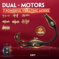 Jouets sexuels pour adultes Masseur de prostate Plug anal Bouchon anal vibrant avec 9 modes de rotation vibrants Jouets anaux Vibrateur Hommes Femmes