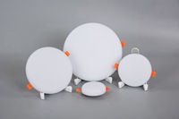 Plafonnier LED encastré sans cadre en aluminium, forme carrée, surface plate, moderne, pour la maison et le bureau, 3W-24W
