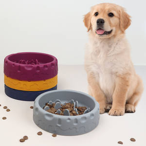 Bol pour chien en silicone <span class=keywords><strong>de</strong></span> qualité alimentaire, bol anti-étouffement à ventouse antidérapante, bol pour manger lentement pour chat, accessoires pour animaux <span class=keywords><strong>de</strong></span> compagnie - Product Image 2