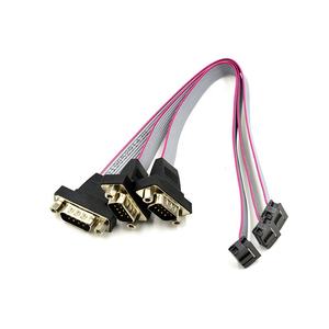 DB9P для IDC10P IDC плоский кабель соединительный кабель пайкой D-SUB Мужской кабель - Product Image 3