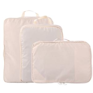 High Quality Custom Logo 3 Piece Travel Clothing Organizer Set Luggage <b>Trolley</b> Compression Packing Cubes - Product Image 1