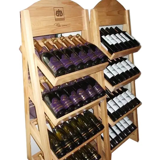 Деревянная подставка для вина из массива сосны, деревянная подставка для вина