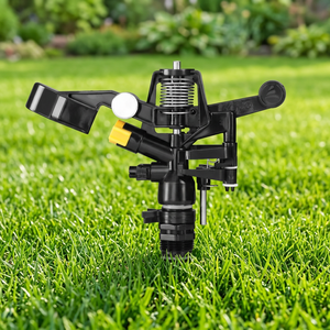 Arroseur à impact automatique en plastique mâle 3/4 po pour équipement d'arrosage, idéal pour l'aménagement paysager et les systèmes d'irrigation agricole 180° ° - Product Image 1