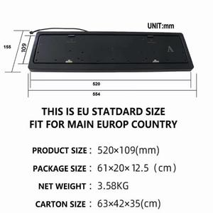 Marco de Matrícula Europeo para Vehículos Eléctricos, Acero Inoxidable Tipo 001, Compatible con el Estándar Ruso, Número de Matrícula Estándar de la UE - Product Image 5