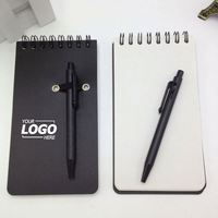 Mini carnet à spirale avec stylo, journal de poche étanche A7 avec couverture en PP, cadeau promotionnel personnalisé avec logo pour les voyages d'affaires