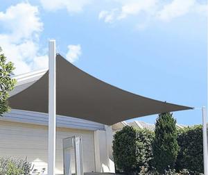 Toldo de Sombra para Bloquear los Rayos UV del Sol, 4x4M, 300GSM, Tela de Sombra Gris - Product Image 6