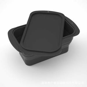 Kelutd Vente en gros : Moule à glace en silicone écologique avec couvercle inclus, facile à utiliser, plateau pliable personnalisable de 3600 ml avec logo sur mesure - Product Image 3