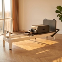 Harga Pabrik SRP02-4A Alat Pilates Reformer Aluminium Putih untuk Latihan Yoga di Rumah