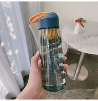 Personalizado de buena calidad portátil de gran capacidad deporte al aire libre 480ML 550ml botella de agua de plástico 550ml/650ml/750ml taza de negocios