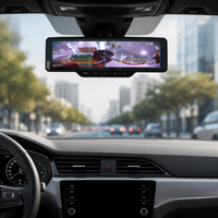 Système de caméra de sécurité sans fil pour voiture avec miroirs d'angle mort IA, moniteur de tableau de bord LCD 9 pouces, vision nocturne 150° pour camions et bus