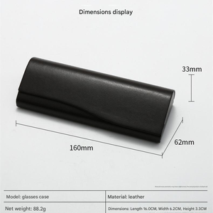 Étui à lunettes magnétique rétro personnalisé avec logo, en PU givré, pour unisexe - Product Image 6