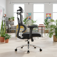 Chaise de bureau ergonomique pivotante réglable en maille, dossier haut, pour usage scolaire, en acier inoxydable, pour la maison, le bureau et l'hôpital, directement de l'usine chinoise