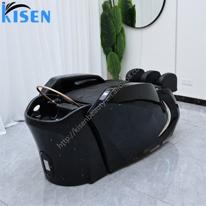 KISEN Factory Beauty Salon Hair Washing Head Spa Massage Table Electric Massage Shampoo <b>Bed</b> With <b>LED</b> - Product Image 4