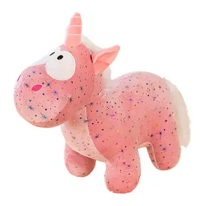 25cm 40cm Creative Colorful Unicorn Plush Toys with Horn and long Hair and Tail Plush Unicorn