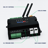 Unité terminale VAV EasyIO FW-08V, mesure du débit d'air, capteur de pression intégré, Wi-Fi, Ethernet, BACnet, MSTP, MQTT, 24V AC/DC, RS485