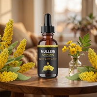 MULLEIN 120000MG Complément Herbal Pur Naturel Liquide Oral Soutien Beauté Digestion Peau Poumons Santé Extrait de Feuille de Molène