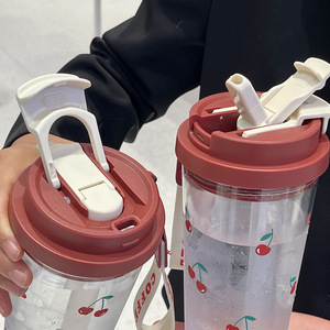 Cherry Puppy Portable Water Cup With Cherry Pattern 500Ml For Everyday Use - Product Image 4