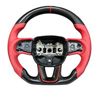 Volant sport en fibre de carbone en forme de D pour Dodge Charger Challenger RT SRT Hellcat, pièces de mise à niveau