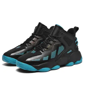 2024 Markenlogo individualisierbar professioneller Rebound weiche Herren Outdoor Sport-Sneaker einfarbige atmungsaktive Netz-Damen-Basketballschuhe