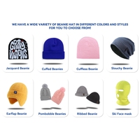 Bonnets en acrylique solide de qualité, chauds pour l'hiver, sans revers, avec logo personnalisé, bonnets tricotés colorés sur mesure, grande taille, vente chaude