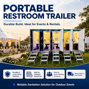 Remolques <span class=keywords><strong>de</strong></span> Baño Portátiles <span class=keywords><strong>de</strong></span> Lujo con Aire Acondicionado, Baños Móviles Modernos para Eventos y <span class=keywords><strong>Alquiler</strong></span> - Product Image 3