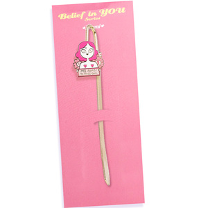 Custom Metal Bookmarks Cute Cartoon Book Accessories Student Stationery Reading Marks School Supplies Holiday Gifts