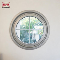 Fenêtre à battant moderne en acier inoxydable avec isolation thermique en alliage d'aluminium pour usage extérieur de villa
