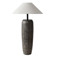 Lampe de sol en céramique de style Wabi-Sabi japonais, design simple, salon, hôtel, villa, maison d'hôtes, lumière d'ambiance et de nuit, 220V, Zhongshan