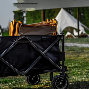 Faltbarer Strandwagen für Picknicks, Robuster Zusammenklappbarer Gartenwagen, Camping-Trolley - Product Image 3