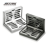 Drain mural d'angle en L moderne en acier inoxydable brossé SUS304 pour salle de bain, cuisine, baignoire - Utilisation intérieure/extérieure, personnalisable