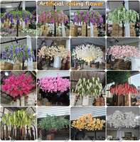 Gladde Hot Sale Kunstzijde Bloemige Sakura Boom Kersenbloesem Bloemenbomen Decoratie Binnen Buiten Kersenbloesem Boom
