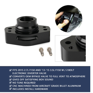 CNC Blow Off Valve Adapter <b>Spacer</b> For Ford F-150 EcoBoost 2.7L 3.5L 2013-2018,Convert OEM Diverter Valve To Atmospheric Vent - Product Image 6