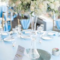 Vase en verre transparent Crystal Creative Trumpet 60cm/75cm, décoration de table pour mariage, événement, fête, anniversaire, fabriqué en Chine
