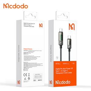 MCDODO 361 Type-C để Type-C 100W PD sạc cáp Trong Suốt Tự động tắt nguồn 5A PD sạc cáp cho Macbook Air Pro 96W 30W - Product Image 6