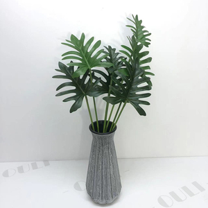 Caladium Bicolor ประดิษฐ์<span class=keywords><strong>สี</strong></span>เขียวสมจริง O-0706สำหรับตกแต่งบ้านสำนักงาน - Product Image 5