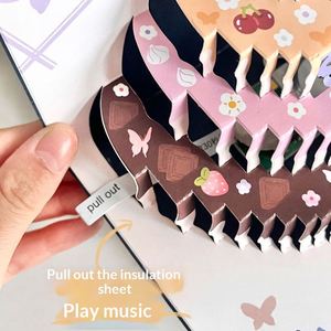 Music Light Cartoon Butterfly Birthday Gift Creative Three-Dimensional Paper Greeting <b>Card</b> With Cake Design - Product Image 4