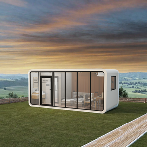 Maison préfabriquée miniature, capsule habitable, design moderne, étanche, alimentée à l'énergie solaire, écologique, pour hôtel, villa, usage extérieur - Product Image 2