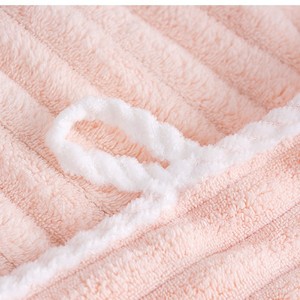 Gorro de Secado de Cabello para Mujer Jin Ao, de Felpa Coral, 25x65 cm, Absorbente, de Secado Rápido, para Ducha - Product Image 3