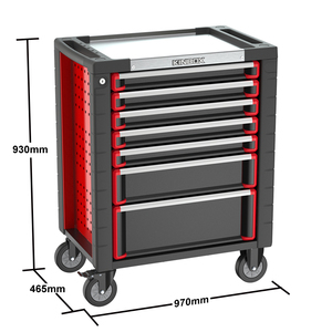 Exclusive for New Customers Kinbox <b>Rolling</b> Box Heavy Duty Stainless Steel <b>Tool</b> Chest 7 Drawers <b>Tool</b> Cabinet Cart Trolley - Product Image 2