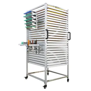 Rolling Screen Rack for Screen Drying