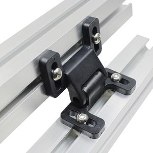 Butées de porte en nylon détachables Deying, charnières en nylon papillon, accessoires de connexion pour profilés en aluminium industriels, charnières de meubles - Product Image 1