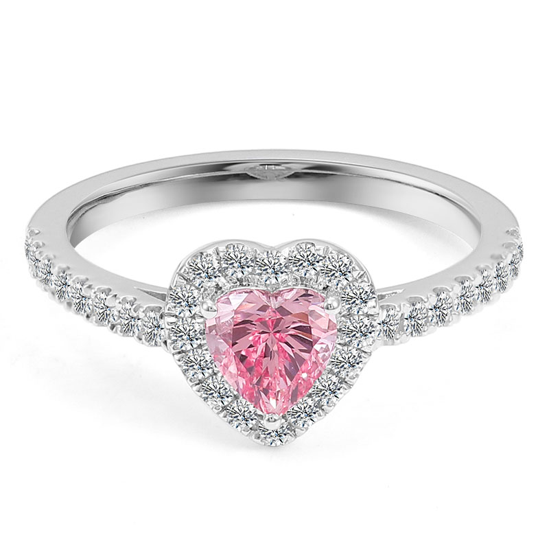 แหวนอัญมณีสังเคราะห์ทองคำ 18K สีเหลือง