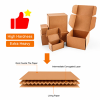 Fabricant de boîtes à courrier en carton ondulé Kraft, boîte à courrier personnalisée avec logo imprimé, emballage boutique, vente au détail, OEM, boîte à courrier en carton ondulé